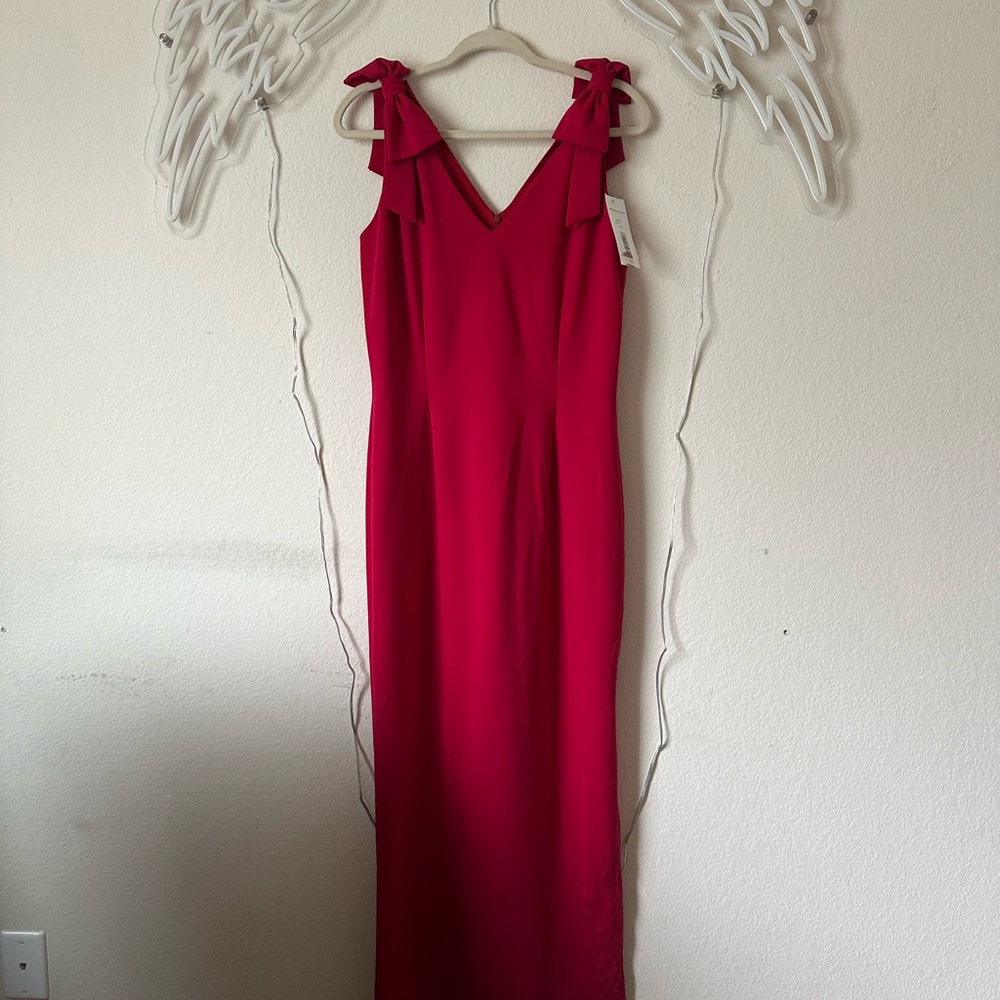AVA + ESME red maci dress.